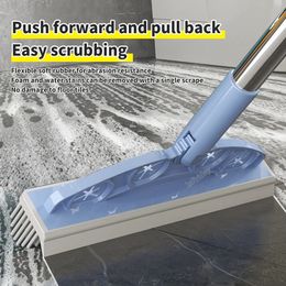 Multifunctional Silicone Floor Brush Magic Broom Sweeping Mop Household Cleaning Squeegee Wiper Pet Hair 240123