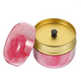 Storage Bottles Make Up Loose Powder Box Man Puff Mens Tinplate Portable Flower Tea Canister