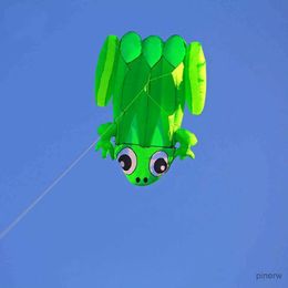 Kite Accessories New High Quality 3D Single Line Software Frog Kites Sports Beach With Kite Handle and String Easy to Fly