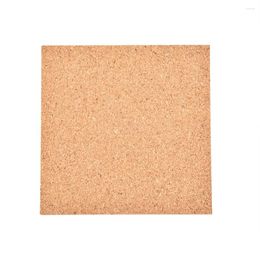 Table Mats High Quality Practical Cork Mat For Home 10Pcs Backing Bar Self-adhesive Sheet Square 100 X 1mm