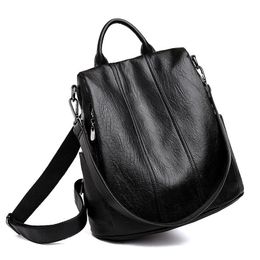 Waterproof & Anti-theft Backpacks Women PU Leather Classic Female Shoulder Bag Designer Travel Ladies School Bagpack Mochila321c