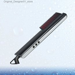 Hair Straighteners Women Men Hair Straightener Ceramic Electric Hair Straightening Comb Beard Comb Hair Style Tool with EU Plug Q240124