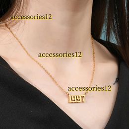 Pendant Necklaces 2024 Old English Number 14k Yellow Gold Pendant Necklaces Jewellery Special Date Year Birthday Gift Designer Jewellery Necklaces Fashion Jewellery