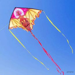 Kite Accessories 100m Kite Line 3D Single Line Red Plane Kite Sports Beach With Handle And String Easy To Fly Factory Outlet