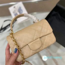 Designer -Totes Flap Bag Classic handbag Caviar Cowhide Leather Quilted Plaid Weave Chain Shoulder Messenger Bag 2024