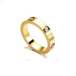 Love Friendship Ring Gold Silver Rose Plated Stainless Steel Promise Ring Wedding Ring