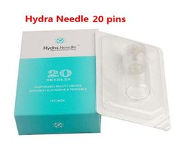 Hydra Needle 20 pins Aqua MicroNeedle Mesotherapy titanium Gold Needles Fine Touch System Roller derma stamp Serum Applicator5581782