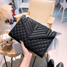 Whole top quality black fashion messenger bag with cross slung ladies luxury oversized ring-plaid vintage envelope small shoul1568