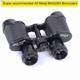 Telescopes Metal 8X30 Russian Hunting Binoculars Telescope with Central Focusing High Power Low Light Level Night Vision Glasses YQ240124