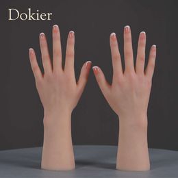 Costume Accessories Realistic Material Hands Model Lifelike Silicone Female Foot Mannequin for Hand Art Jewellery Display