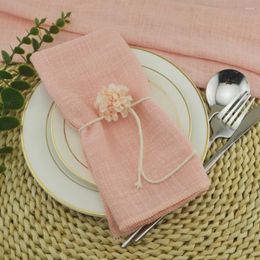 Table Napkin Set Of 6pcs Gauze Napkins 16x16 Inch Cotton Cloth For Wedding Party Baby Shower Christmas Decoration Family Tea Towel