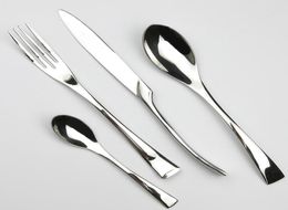 41624Pcs Stainless Steel Dinner Set Thickness Dinnerware Cutlery Set Dinner Knife Fork Western Dining Tableware7050172