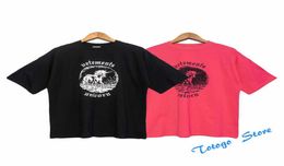 2022 New Rose Red Black S Oversized Tshirt Men Women High Quality VTM Top Unicorn Print Embroidery s Tees6038405