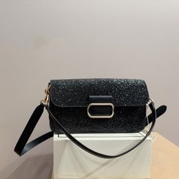 Hellgraue klassische Designer-Grifftaschen, luxuriöse Umhängetasche, Twinkle Shine Morgan Flap Crossbody, weiches Leder, Kette, modische Damen-Flap-Hasp-Gürtel, Größe 26 x 13 cm