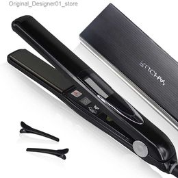 Hair Straighteners Professional Straightening Iron For Keratin 470 High Temperature Vibrating Titanium Hair Straightener 1 Inch Plate Dual Voltage Q240124