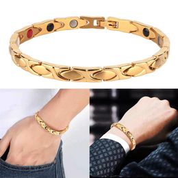 Bracelets Men Women Healing Jewellery Magnetic Therapy Antifatigue Lose Weight Bracelet Bangle Gift