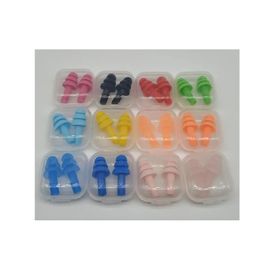 2021 Silicone Earplugs Swimmers Soft and Flexible Ear Plugs for travelling & sleeping reduce noise Ear plug 8 colors BJ
