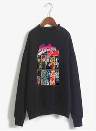 2020 JoJo Anime Manga Sweat Shirt Role Printing Cartoon Nice Loose Hoodie Men Cotton Sweatshirt Y11216062483