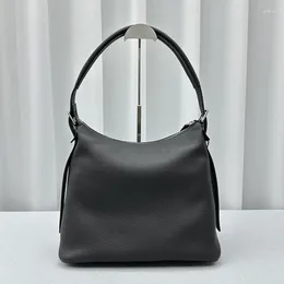 Evening Bags Trending Women Shoulder Bag Elegant Handbag Real Cowhide High Quality Luxury For Ladies With Dust