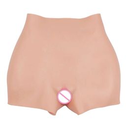 Costume Accessories Fake Vagina Realistic Sissy Panties False Pussy Boxer Briefs for Transgender Feminine Gay Shemale 1G 2G