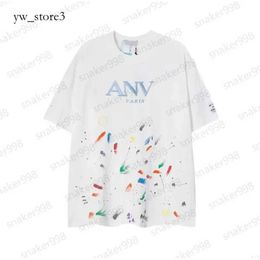 2024 Lanvin T-shirts Mens Women Designers Short Sleeves Fashion Summer Spring Casual Cotton Tees Italy Style Tops Black White Green Lanvins Letter T Shirt 1886