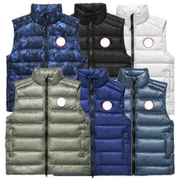 Mens Vests 6 Colours Designer Clothing Top Quality Canada Mens Gilet White Duck Down Jacket Casual Body Warmer Womens Vest Ladys Vests Highend Body Warmers Winter Coat