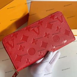 Fashion Flowers Designer Reißverschluss Brieftaschen Luxurys Männer Frauen Ledertaschen Hochwertige klassische Buchstaben Münze Geld