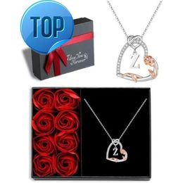 Iefil Valentines Day Gifts for Her 9 25S terlingS ilverR oseH eartI nitialL etterP endantN ecklacesA nniversaryV alentinesD ayM othersD ayB irthdayG iftsJ ewelryf o