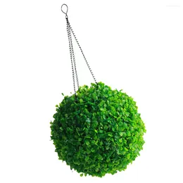 Pendant Lamps Shine Flower Grass Ball Chandelier Hanging Solar Powered Lights Lighted Topiary Plastic LED Plant