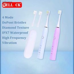 Electric Toothbrushes Replacement Heads New Smart Toothbrush Charging Sonic Waterproof Soft Hair Adult Portable Home Use Head Couple Girlfriend YQ240124