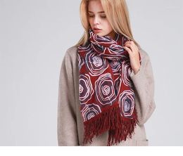 Scarves Scarf Shawl Dual - Use Spring And Autumn Long Winter Ladies Geometric Fringed