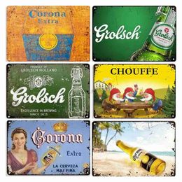 Metal Painting Retro Beer Brand Wall Decor Metal Tin Sign Man Cave Home Industrial Decor Metal Signs Metal Plaque Garage Metal Plate