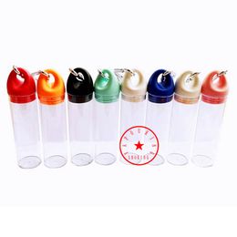 Smoking Colourful Silicone Cover Portable Innovative Dry Herb Tobacco Spice Miller Cigarette Holder Plastic Stash Case Storage Box Jars Bottle Container DHL