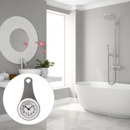 Wall Clocks Bathroom Suction Cup Clock Watch Toilet Digital Home Decor Timer Towel Rack