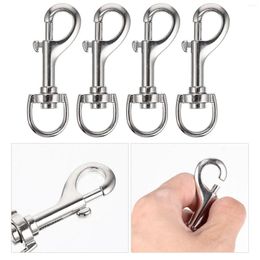 Dog Collars 4 Pcs Lanyard Buckle Hook DIY Clasps Alloy Snap Hooks Double Head Leash Supplies Ended Clips For