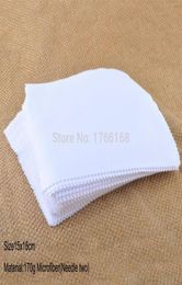 100pcs 170gsm 15x18cm Sublimation White glasses Lens Eyeglasses eyewear microfiber cleaning cloth Custom glasses cleaning cloth 205381405