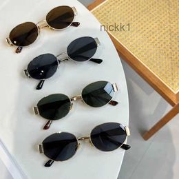 23 Year Lisa's Same Triumphal Arch Glasses Round Personalized Metal Frame Sunglasses Female Internet Celebrity Fashion K7JK