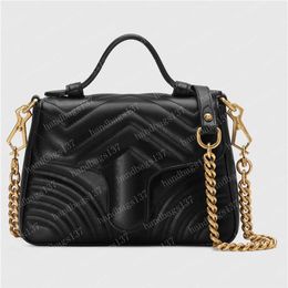 2021 marmont mini top handle bag Cross body Bag Shoulder Bags Womens Disco Soho Crossbody Bag Messenger Bags Leather Wallet Fannyp2735