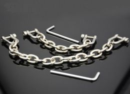 Bondage restraints metal cuff chain shackles bdsm fetish slave sex products toys for adults Alloy toe cuff adult games9612409