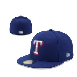 Men's Baseball Fitted Hats Classic Royal Blue Red Colour Angeles" Hip Hop Sport Full Closed patched Caps Chapeau Stitch Brown F-22