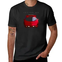 Men's Polos VECTOR W8 TWIN TURBO T-Shirt T Shirt Man Black Shirts Short Men