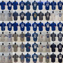 2024 New Baseball 18 Yoshinobu Yamamoto Jersey Stitch Home away 17 Shohei Ohtani Jerseys Blue White Grey Breathable Sports Shirt Man Women Youth Kids Boys XS-6XL