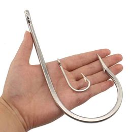 7PCS Tuna Fishing Hooks Stainless steel Big game Live bait Large Alligator Hook Circle Barbed Fishhooks 140 160 180 200 240119