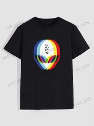 Men's T-Shirts Men's Casual T-shirt With Alien Print Short Sleeve Crew Neck Tee For Summer T240124