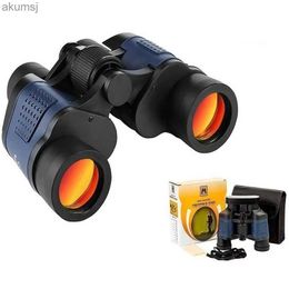 Telescopes 60x60 Compact Zoom Binoculars Long Range Folding HD Powerful Mini Telescope BAK4 FMC Optics For Hunting Sports Camping Hiking YQ240124