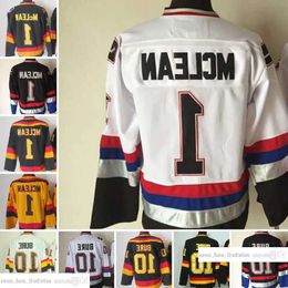 1970-1999 Movie Retro CCM Hockey Jersey Embroidery 1 Kirk Mclean 10 Pavel Bure Vintage Jerseys For Hig