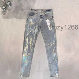 Purple Jeans Designer Mens Womens Denim Pant Distressed Ripped Biker Jean Slim Fit Motorcycle Men Clothing Size 30-40 Cwiarh O8CX