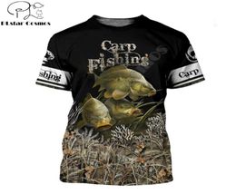 Men039s TShirts 2021 Summer Fashion Men T Shirt Carp Fishing Hunting Deer And Bear 3D Printed Shirts Unisex Harajuku Casual 2481696