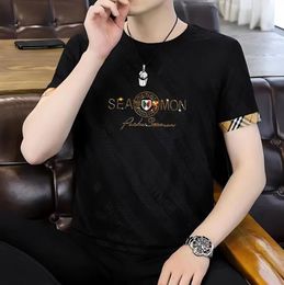 designer t shirt summer short sleeve Luxury brand t-shirt Ice shreds men tshirt tee black white mens clothes