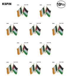 Ireland Palestine Friendship Lapel Pin Flag badge Brooch Pins Badges 10Pcs a Lot9592167